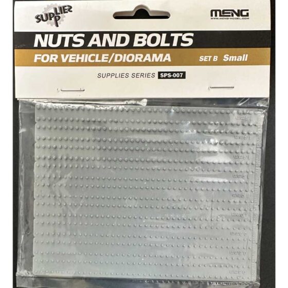 1/35 Nuts and Bolts SET B (Small) Meng Model SPS-007 1/35 Nuts and Bolts SET B (Small) Meng Model SPS-007