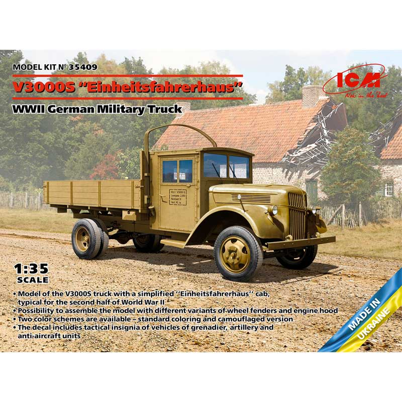 1/35 V3000S 'Einheitsfahrerhaus' 35409 ICM