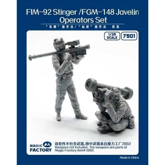 Magic Factory Models Stinger/Javelin Operators Set (Resin) (1/35) 7501