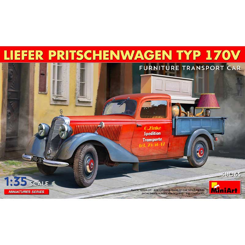 Miniart Liefer Typ170V Protschenwagen Furniture Van (1/35) 38065