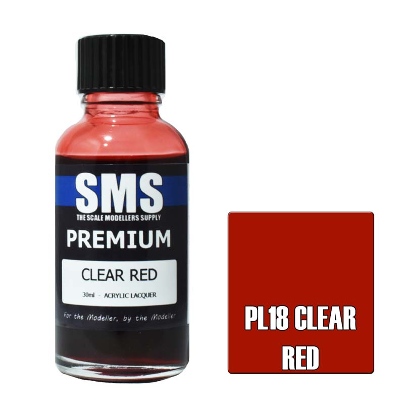 30ml Premium Clear Red PL18 SMS