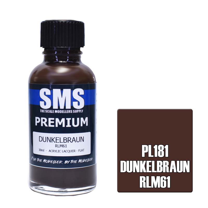 30ml Premium Dunkelbraun Rlm61 PL181 SMS