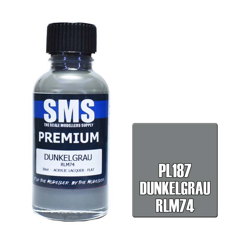 30ml Premium Dunkelgrau Rlm74 PL187 SMS