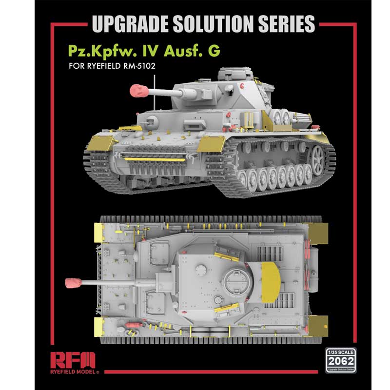 Rye Field Models RM2062 1/35 Upgrade Solution For RM5102 Includes Etch Parts 3D Printed Parts