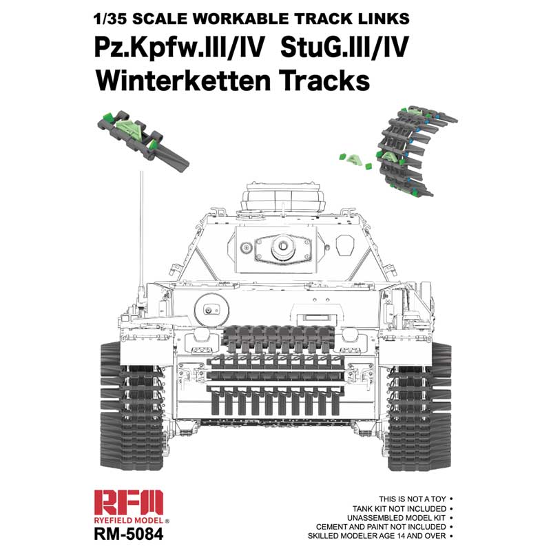 Rye Field Models RM5084 1/35 Workable Winterketten Tracks Links For Pz.Kpfw. III/IV STUG.III/IV