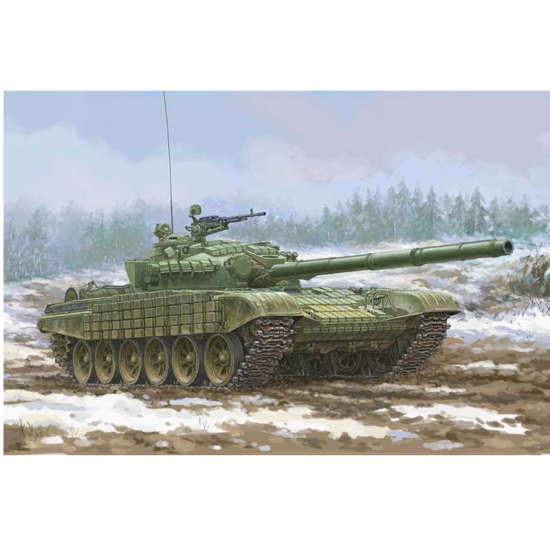 1/35 Soviet Main Battle Tank T-72 Ural w/Kontakt-1 Reactive Armour 09602 Trumpeter