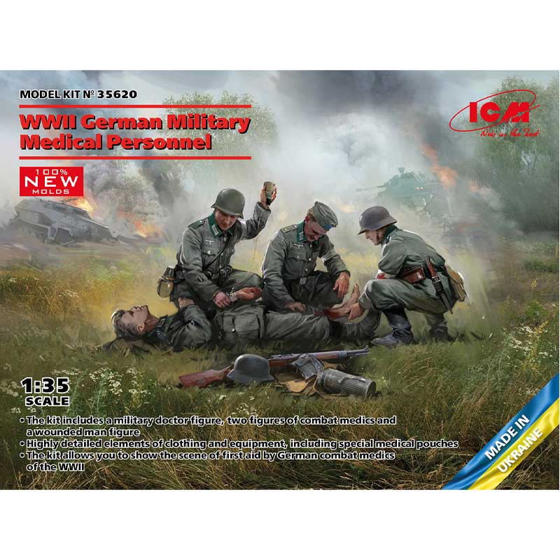 ICM 35620 1/35 WWII German Military Medical Personnel