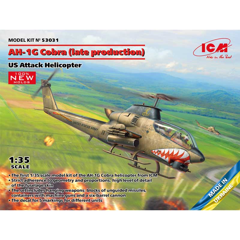 ICM 53031 1/35 AH-1G Cobra US Attack Helicopter (Late Prod)