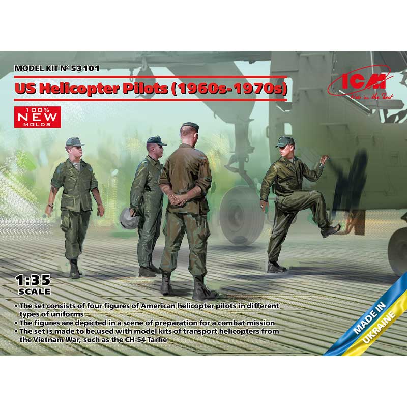 ICM 53101 1/35 US Helicopter Pilots (1960's - 70's)