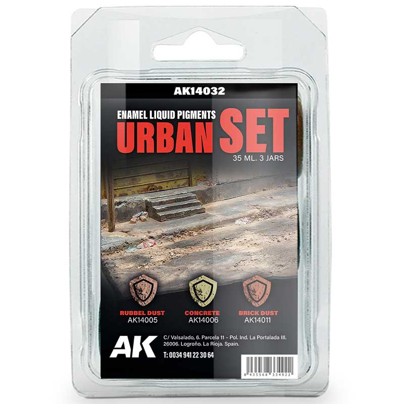 AK Interactive AK14032 Urban Set - Liquid Pigment