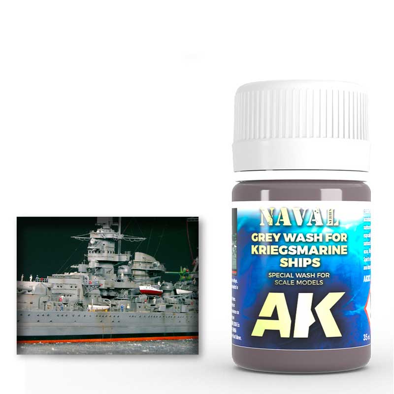 AK Interactive AK303 35ml Grey Wash For Kriegsmarine Ships