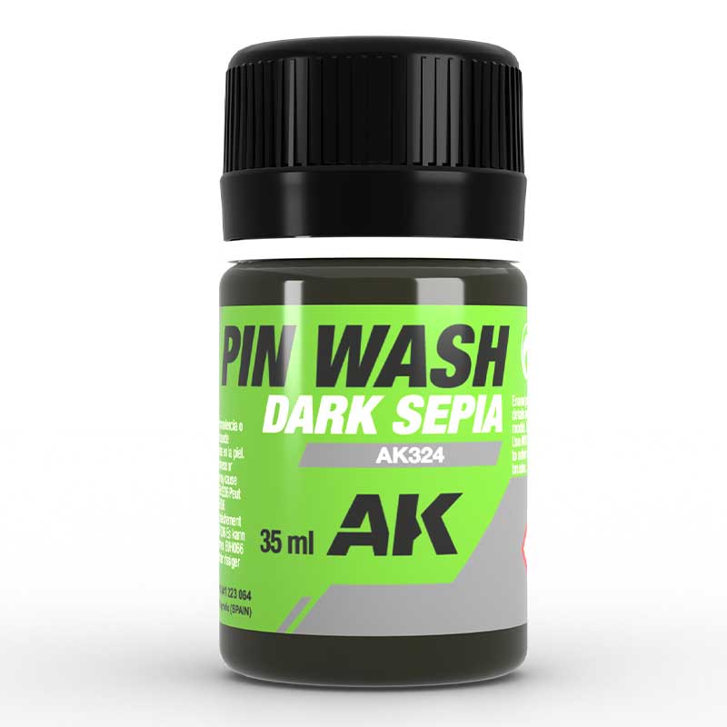 AK Interactive AK324 35ml Dark Sepia Pin Wash