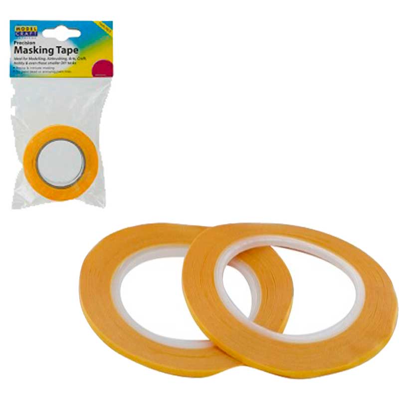 1mmx18m Precision Masking Tape Twin Pack Modelcraft PMA2001