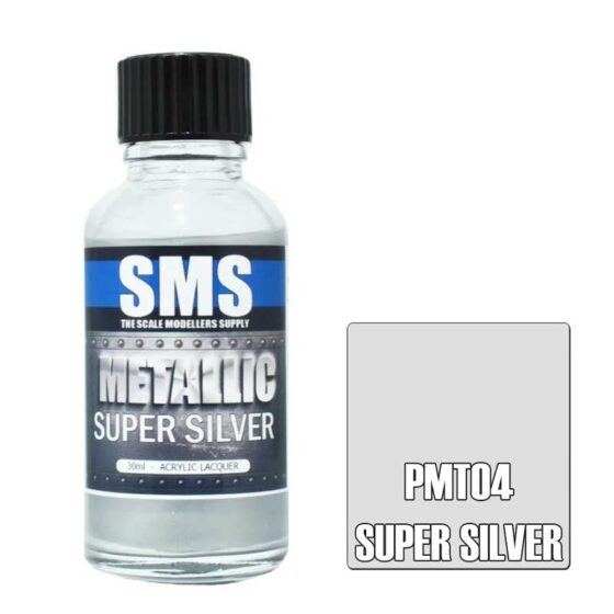 30ml Metallic Super Silver PMT04 SMS 30ml Metallic Super Silver PMT04 SMS
