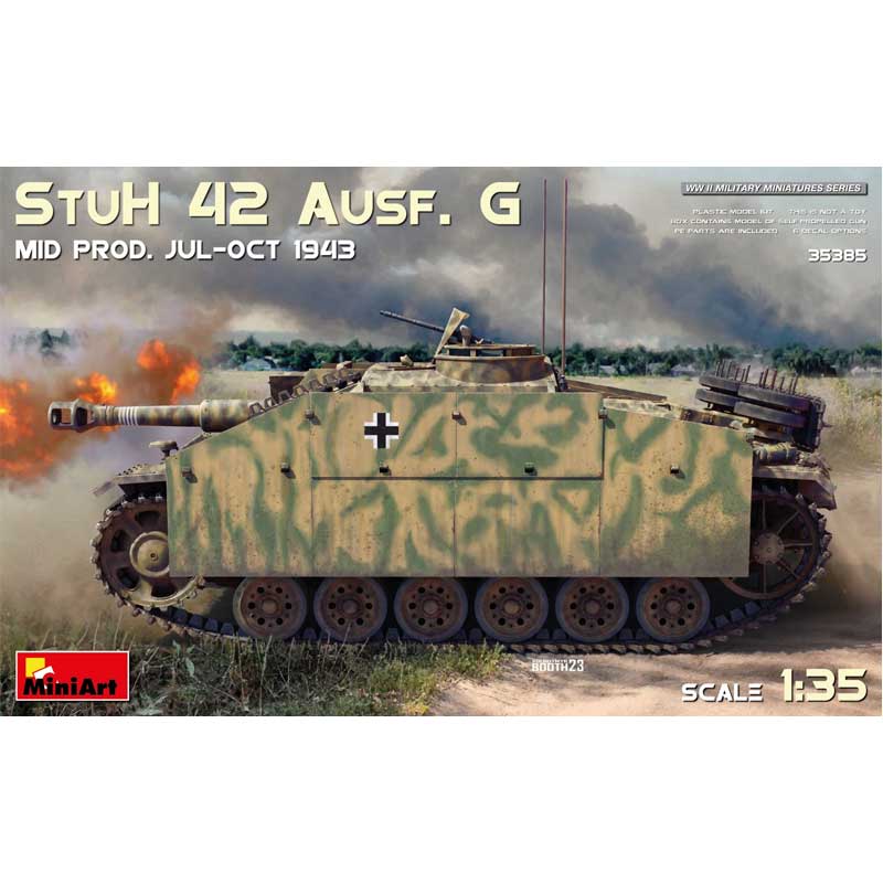 Miniart StuH 42 Ausf.G Mid Prod (Jul-Oct 1943) (1/35) 35385