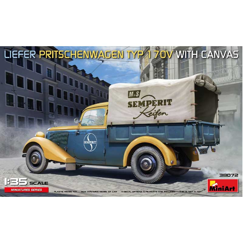 Miniart Liefer Typ170V Pritschenwagen with Canvas (1/35) 38072