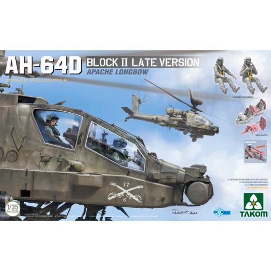 Takom US AH-64D Apache Longbow Helicopter Block II Late (1/35) 02608