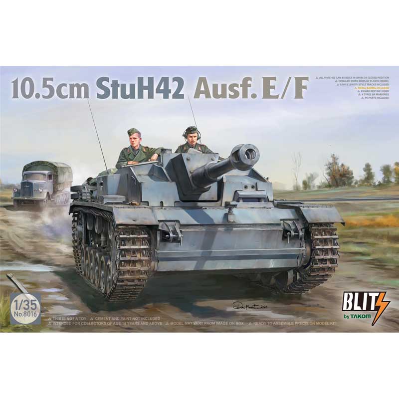 Takom 08016 1/35 German 10.5cm StuH 42 Ausf E/F
