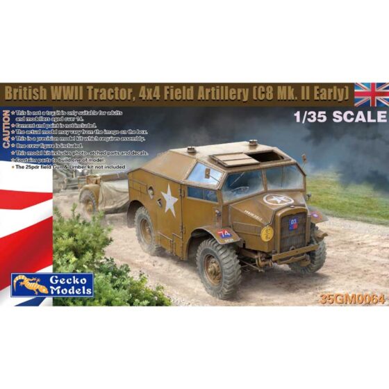 Gecko Models British C8 Mk.II Early Field Tractor (1/35) 35GM0064 Gecko Models British C8 Mk.II Early Field Tractor (1/35) 35GM0064
