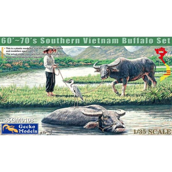 Gecko Models Southern Vietnam Buffalo Set (1/35) 35GM0108
