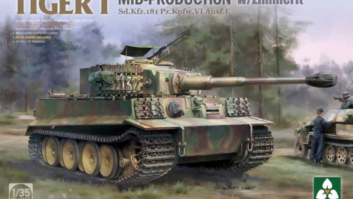 1/35 Tiger I Mid-Production w/Zimmerit 2198 Takom – Scale Model Shop