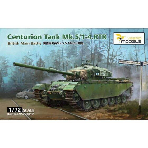 1/72 Centurion Mk.5/1 - 4. RTR British Main Battle Tank VS720017 Vespid Models