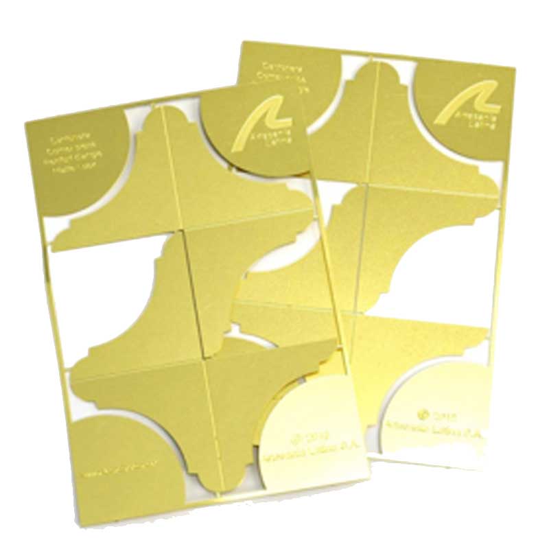 Set 4 Brass Corner Edge Guard Nº 2 AL27316 Artesania Latina
