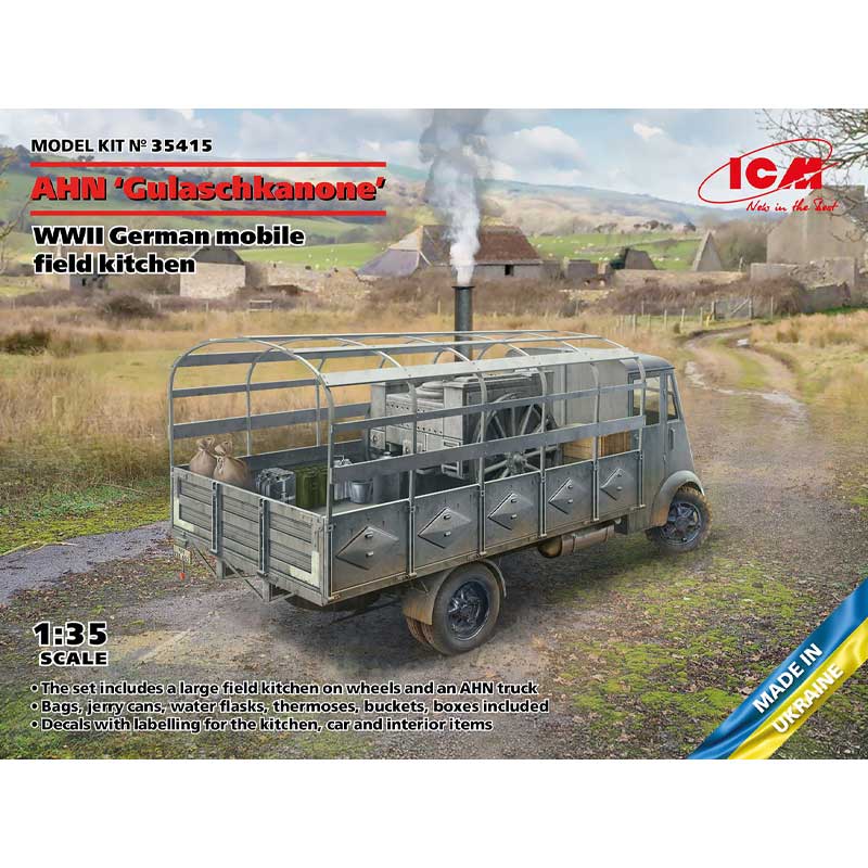 ICM 35415 1/35 AHN German Mobile Field Kitchen 'Gulaschkanone'