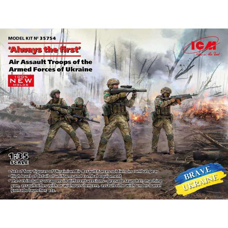 Our 1/35 Always the First' Ukrainian Air Assault Troops 35754 ICM