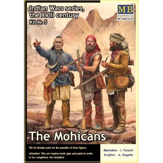 Master Box The Mohicans, Kit No.5, Indian War Series (1/35) MB-35232 Master Box The Mohicans, Kit No.5, Indian War Series (1/35) MB-35232