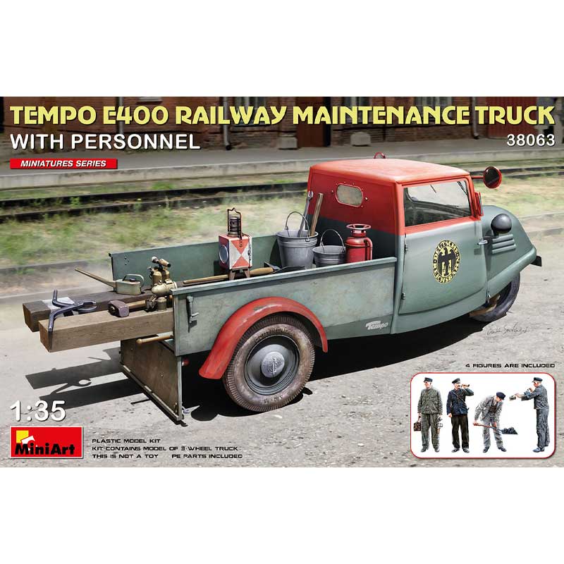 Miniart 38063 1/35 Tempo E400 Railway Maitenance Truck