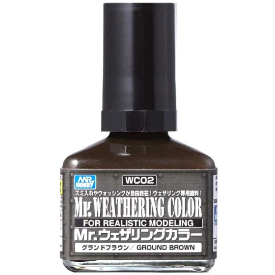 Mr Hobby - Mr Weathering Color Ground Brown (40ml) WC-02 Mr Hobby - Mr Weathering Color Ground Brown (40ml) WC-02
