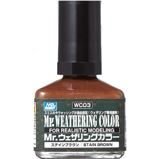 Mr Hobby - Mr Weathering Color Stain Brown (40ml) WC-03 Mr Hobby - Mr Weathering Color Stain Brown (40ml) WC-03