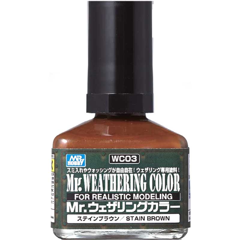 Mr Hobby WC-03 40ml Mr Weathering Color Stain Brown