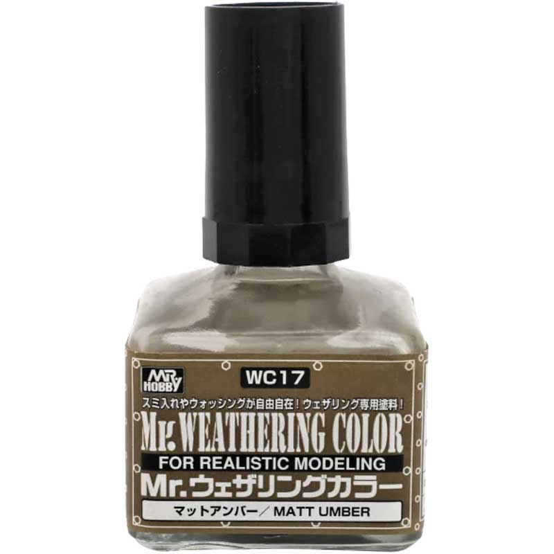 Mr Hobby WC-17 40ml Mr Weathering Color Filter Liquid Matt Umber