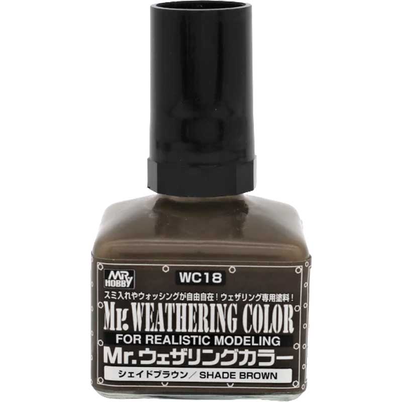 Mr Hobby WC-18 40ml Mr Weathering Color Filter Liquid Shade Brown