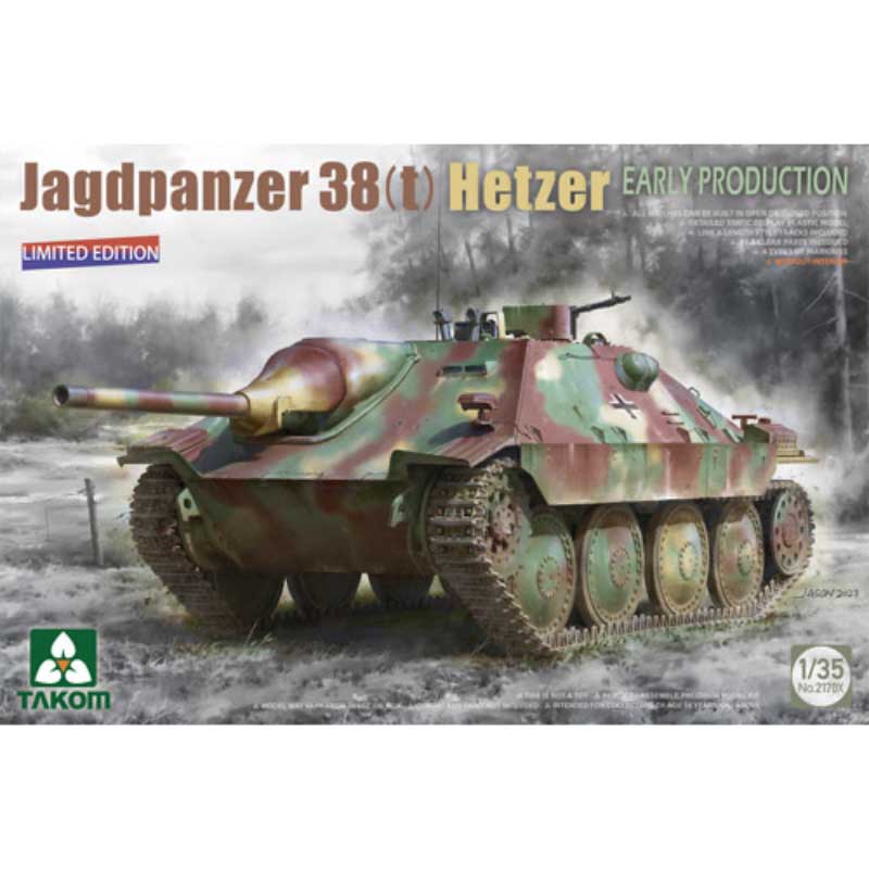 Takom 02170X 1/35 German WWII Jagdpanzer 38(t) Hetzer Early Production Limited Edition