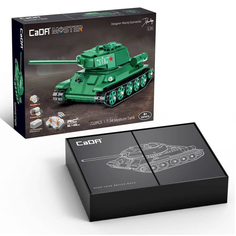 T-34 Tank (RC) C61072W CaDA Bricks