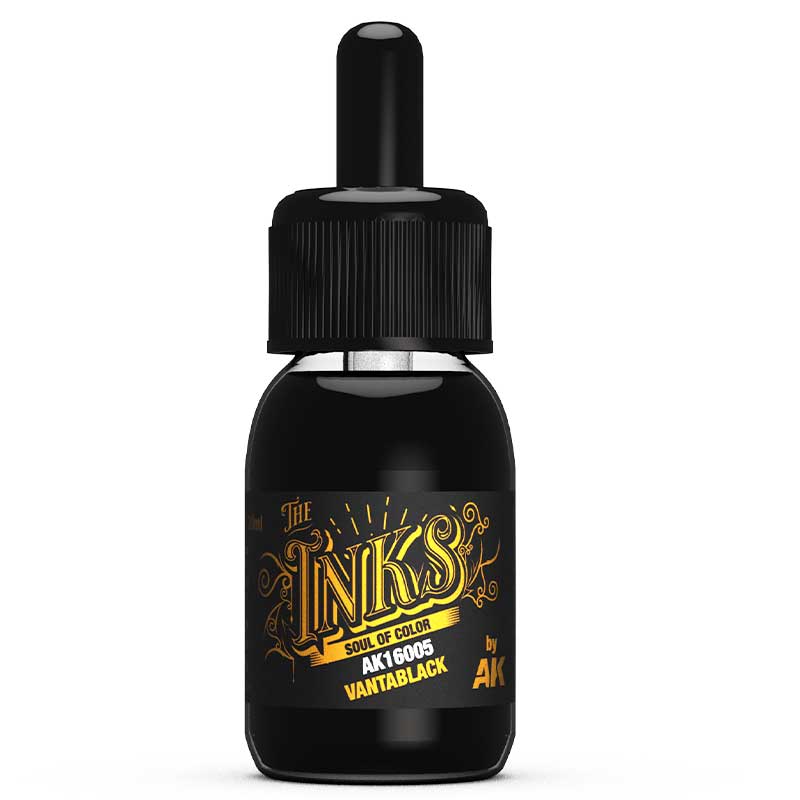 AK Interactive AK16005 30ml Vantablack - The Inks