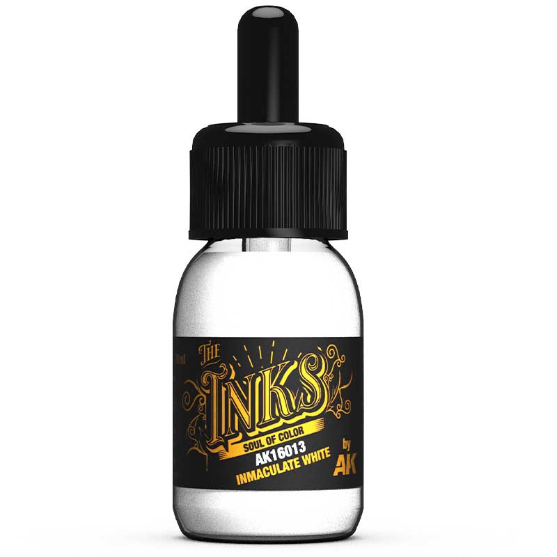 AK Interactive AK16013 30ml Inmaculate White - The Inks