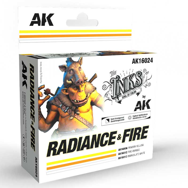 AK Interactive AK16024 Radiance & Fire - Set - The Inks