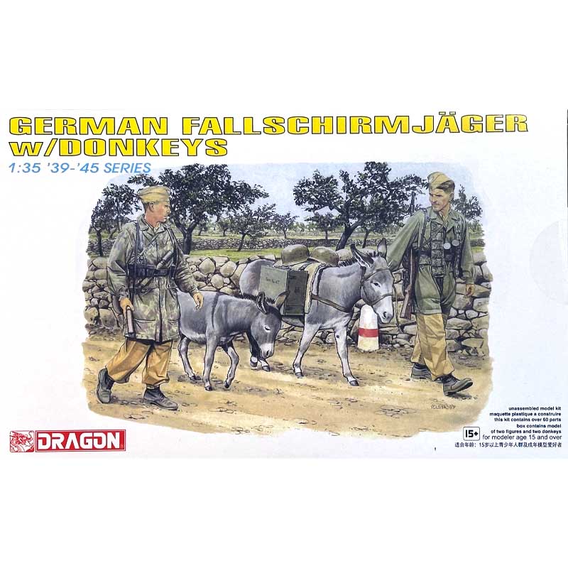 Dragon 6077 1/35 German Fallschirmjager w/Donkeys