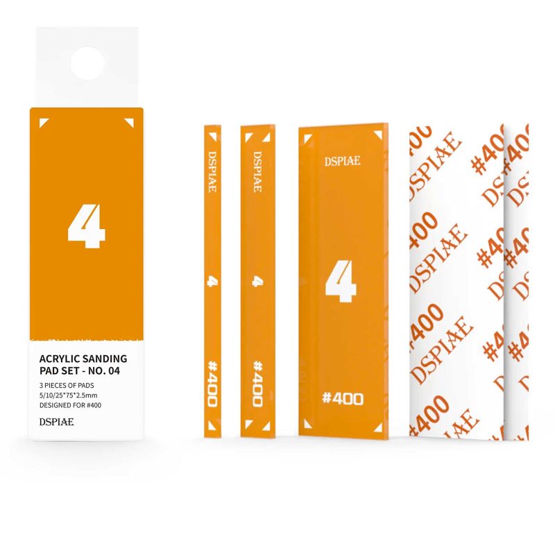 DSPIAE PT-SP04 Acrylic Sanding Pad Set-Orange