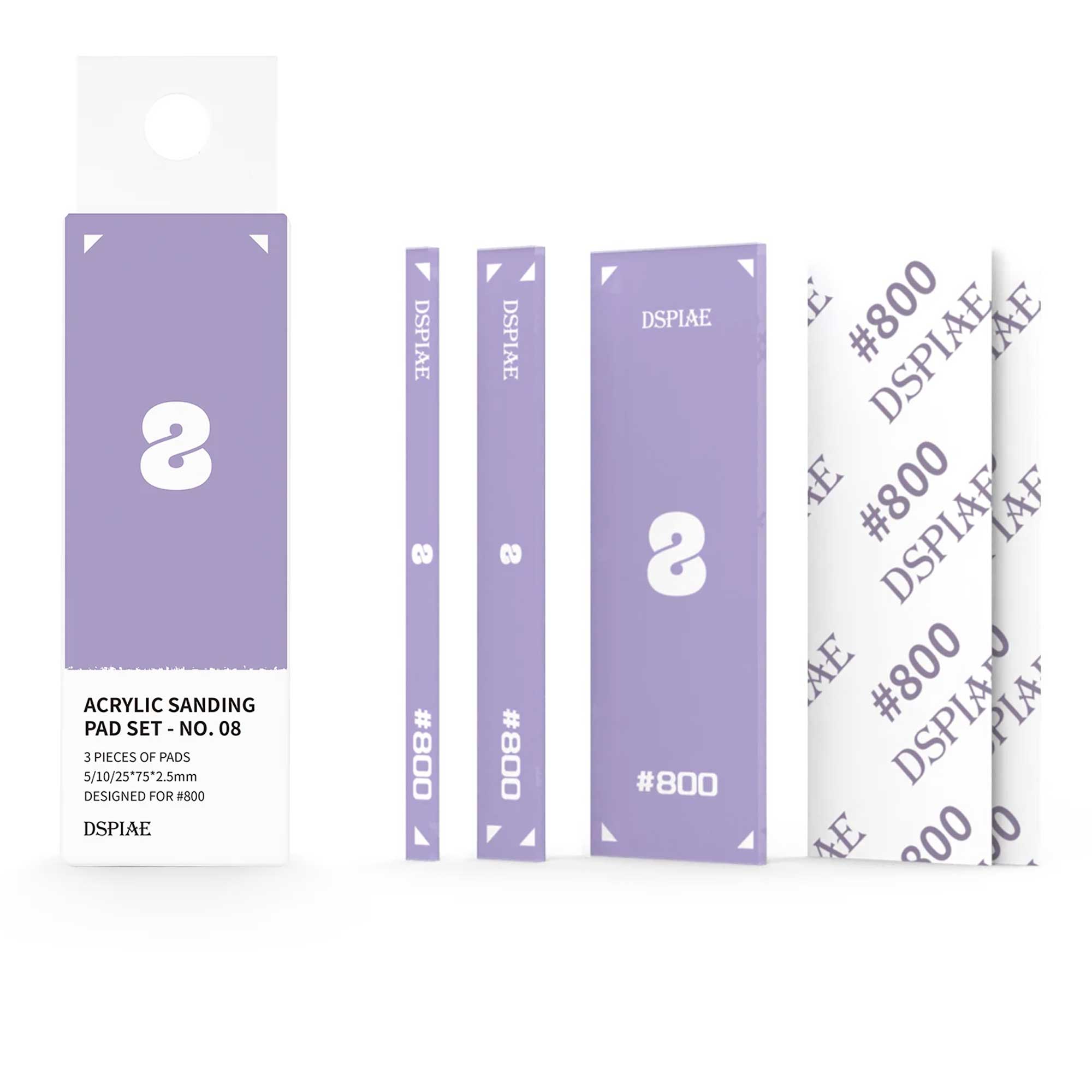 DSPIAE PTSP08 Acrylic Sanding Pad SetPurple