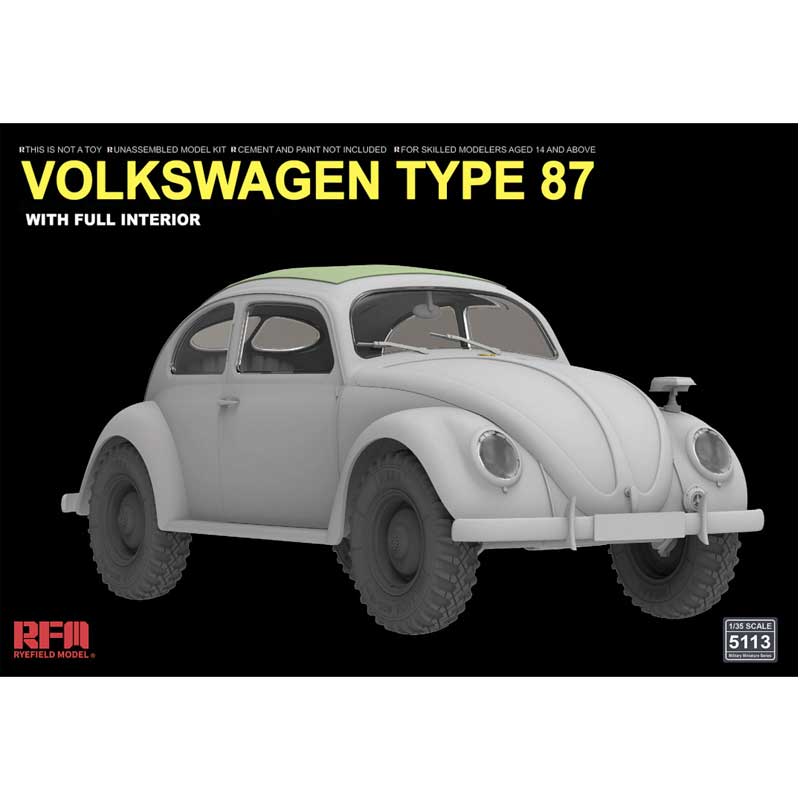 Rye Field Models RM5113 1/35 Volkswagen Type 87 With Full Interior