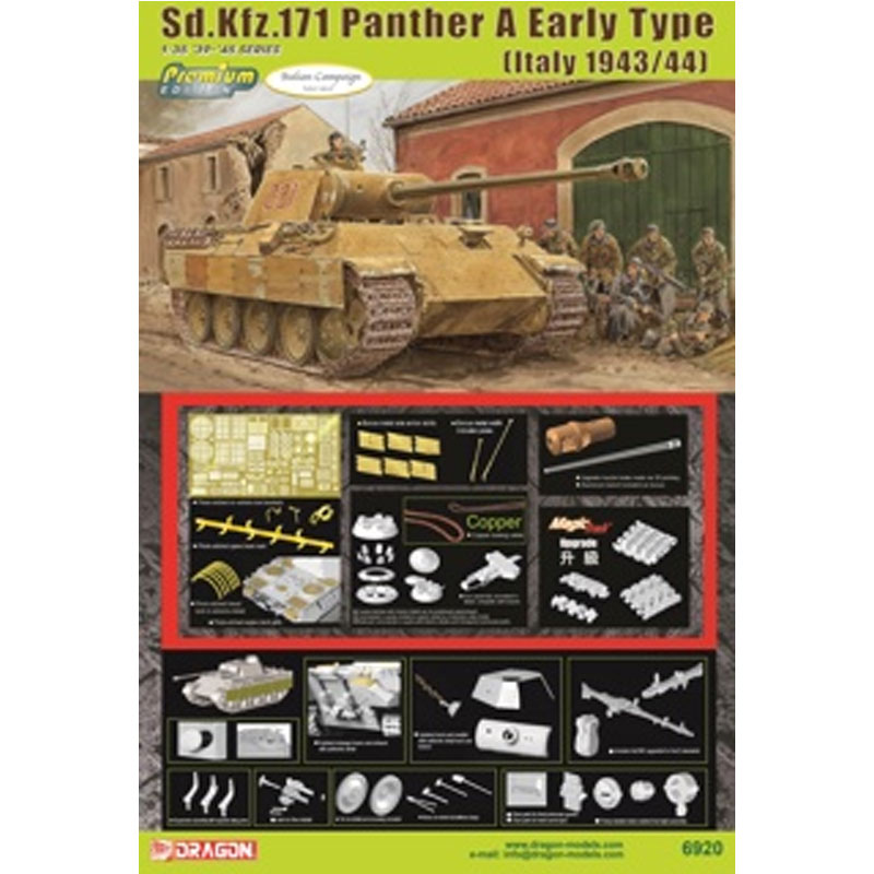 Dragon 6920 1/35 Sd.Kfz.171 Panther A Early Production (Italy 1943/44) (Premium Edition)