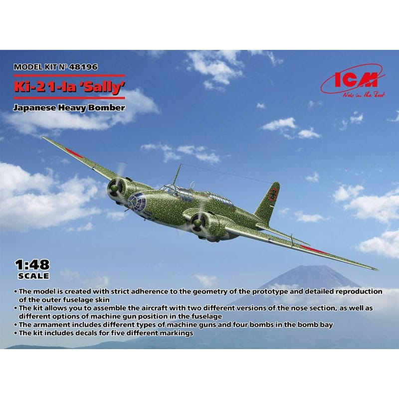 1/48 Mitsubishi Ki-21-Ia 'Sally', Japanese Heavy Bomber 48196 ICM