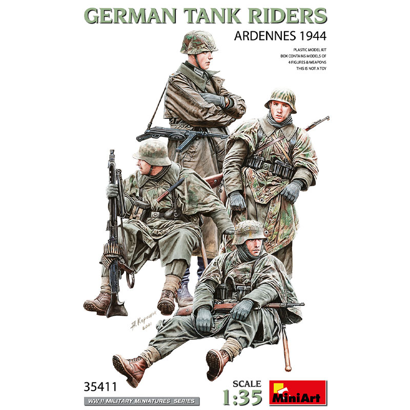 Miniart 35411 1/35 German Tank Riders (Ardennes 1944)