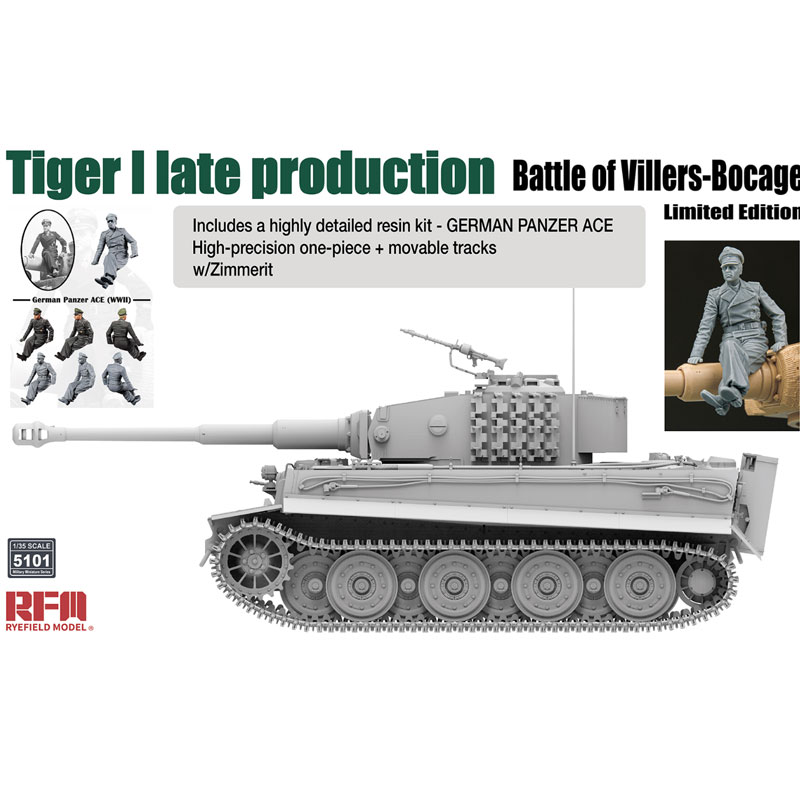 Rye Field Models RM5101 1/35 Tiger I late production (Battle of Villers-Bocage)