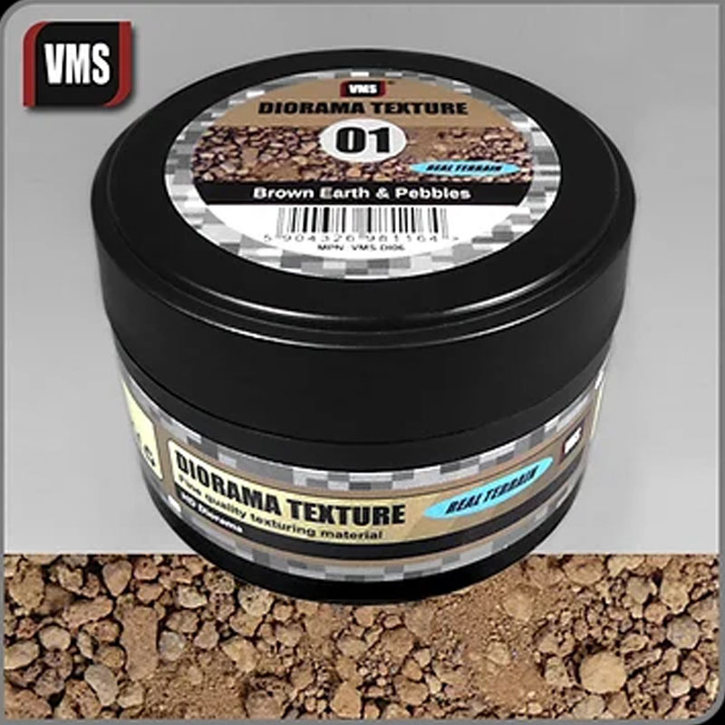 VMS DI06 100ml Diorama Texture No.1 Brown Earth & Pebbles